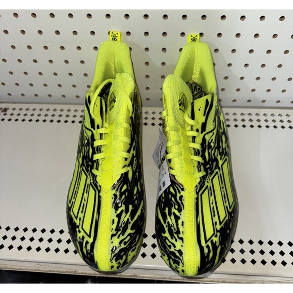 Adidas AdiZero 12.0 Poison Mens Football Cleats Size 11.5 Neon Green Black - Picture 4 of 9